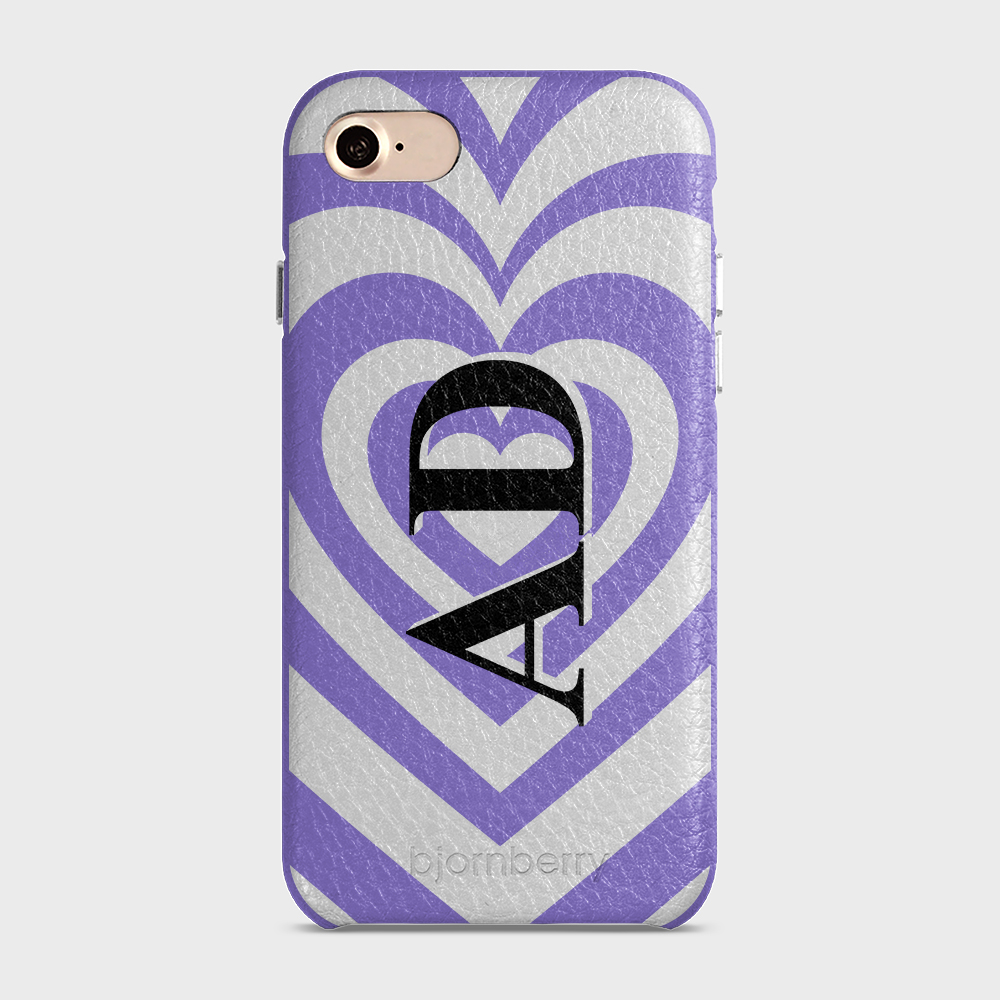 iPhone 7/8/SE (2022/2020) Personalised Leather Case - Hypnotic Heart - 10
