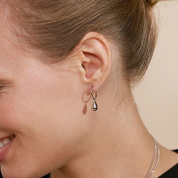 DROP MINI EARINGS - STEEL - EDBLAD