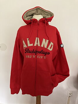 Röd hoodie  dam