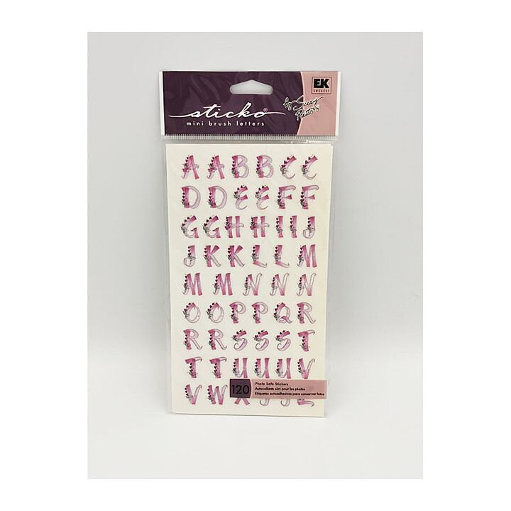 EK Success Sticko Stickers - Mini Brush Letters