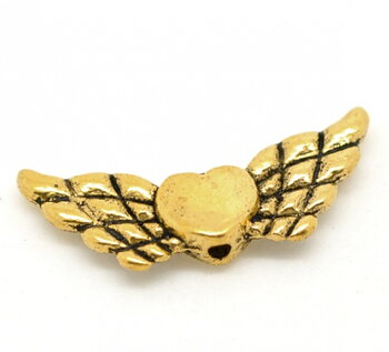 Wings - Gold w. heart