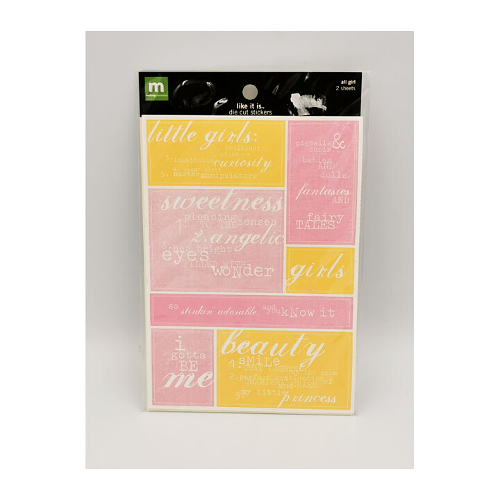 Making Memories Die-Cut Stickers All Girl