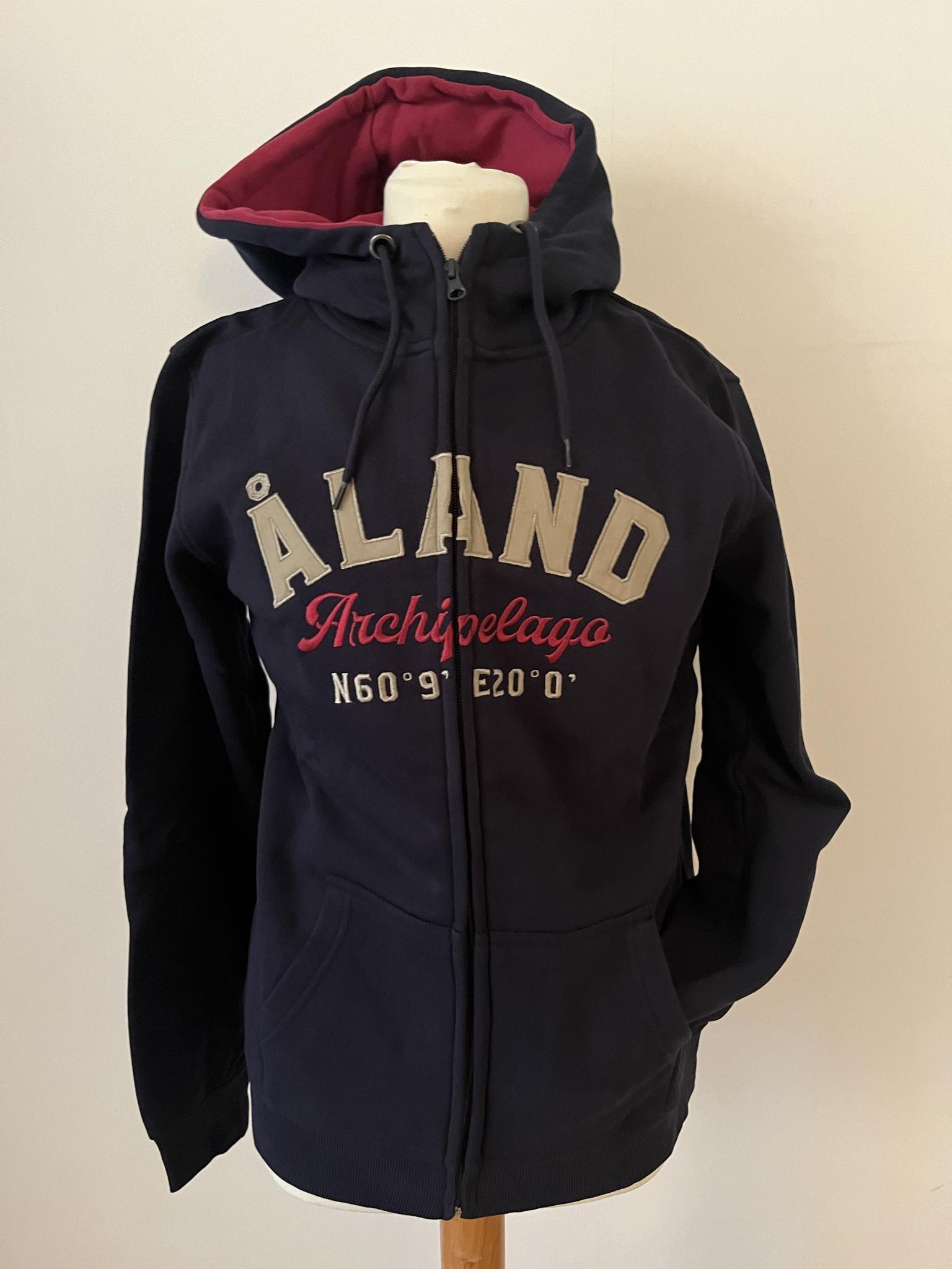 Blå hoodie  dam - 2