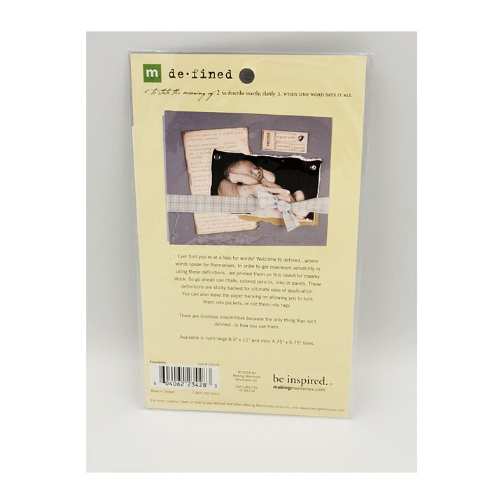 Making Memories Defined Mini Sheet Stickers -  Believe