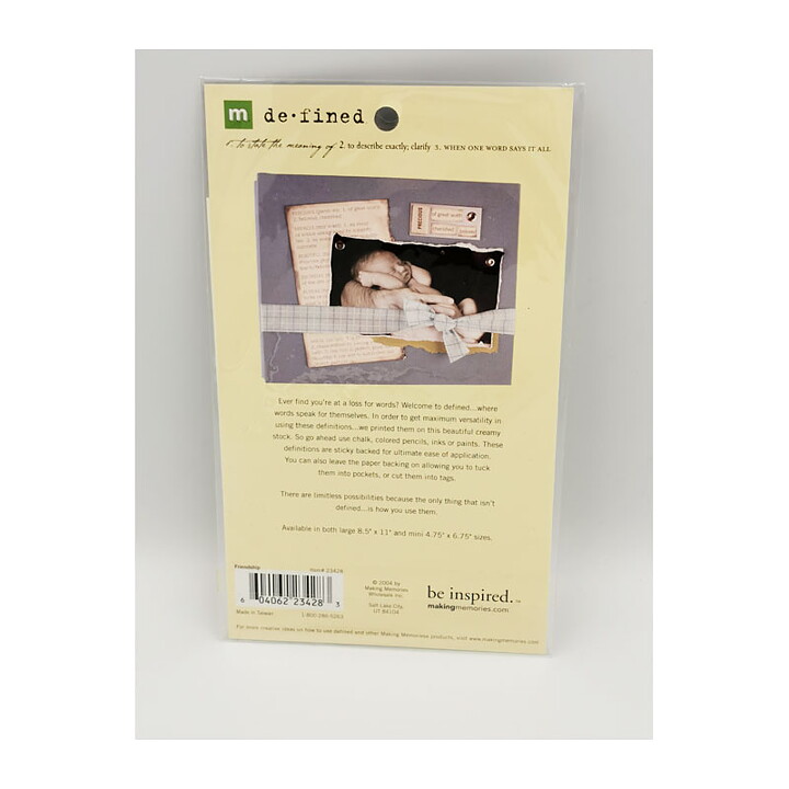 Making Memories Defined Mini Sheet Stickers -  Believe