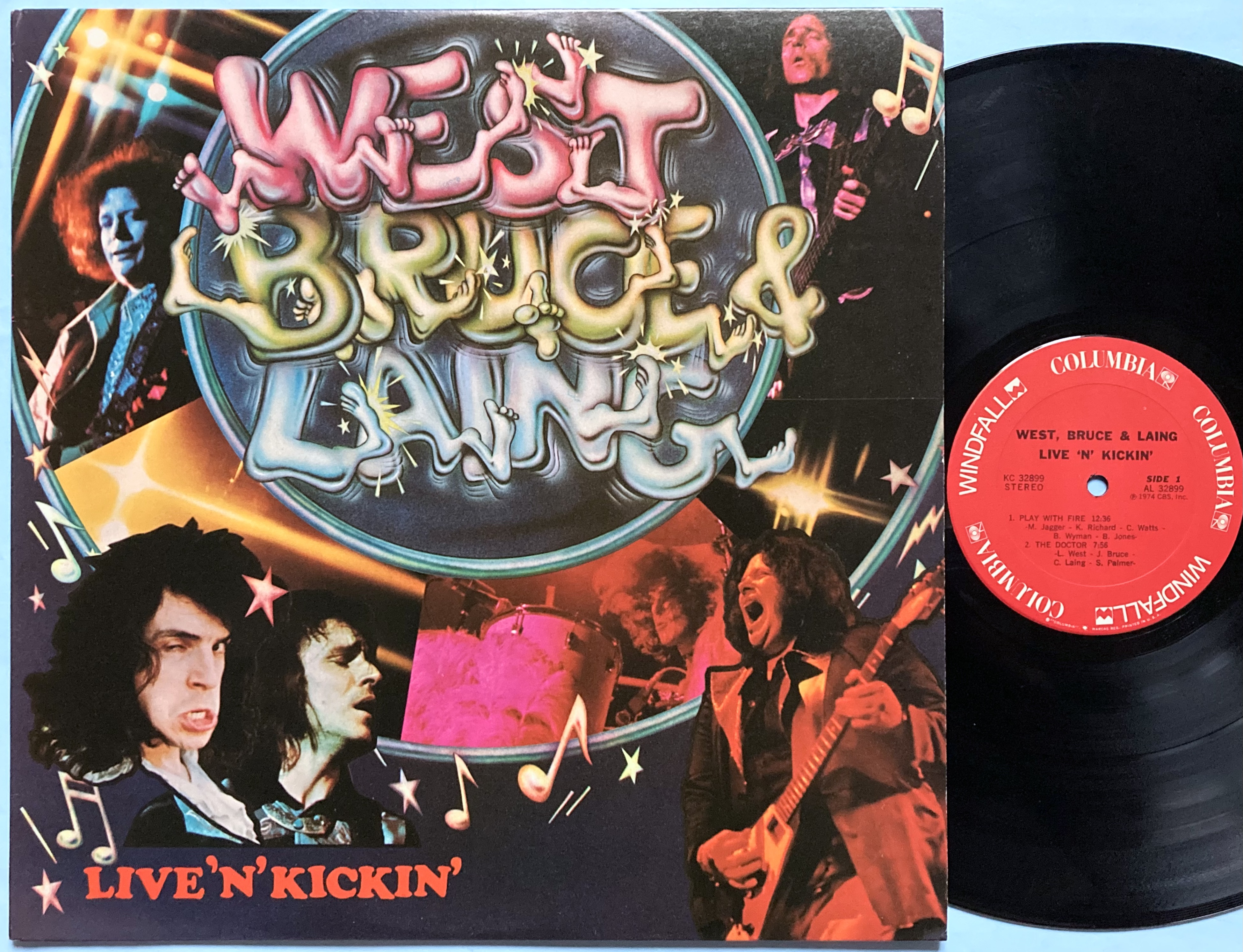 WEST, BRUCE & LAING - Live ´n´ kickin´ US-orig LP 1974