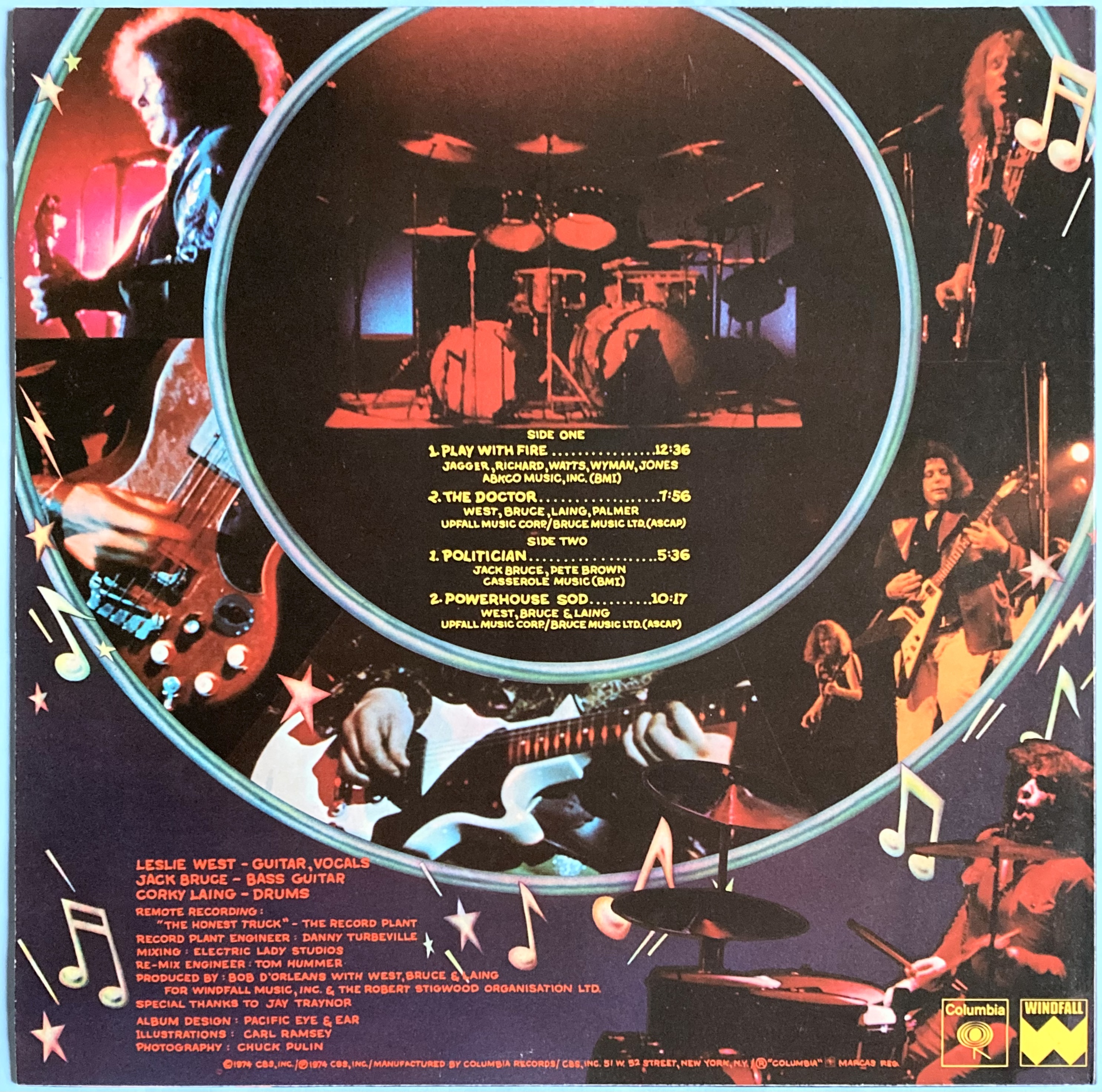WEST, BRUCE & LAING - Live ´n´ kickin´ US-orig LP 1974 - 2