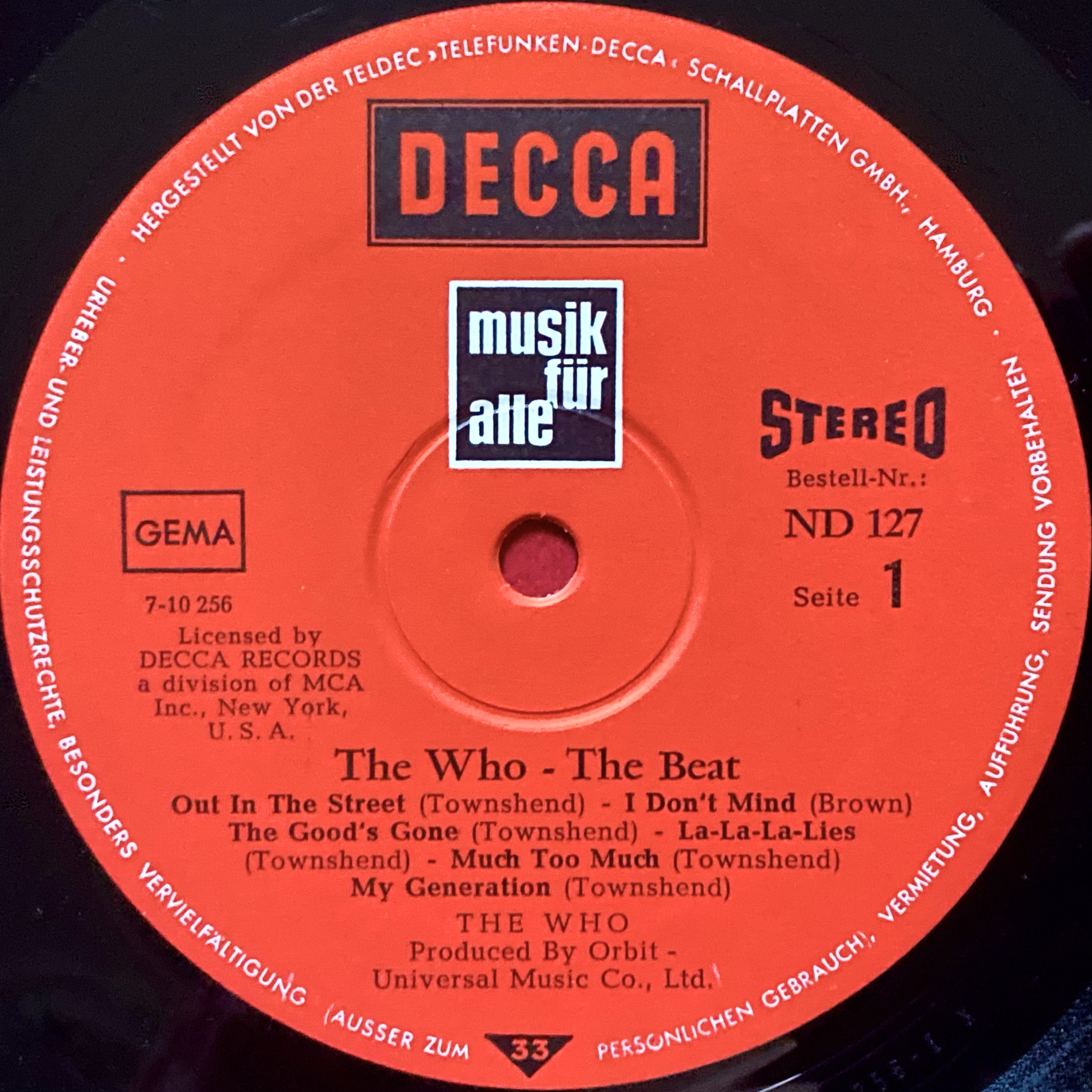 WHO - The Beat Ger-orig LP 1967 - 3