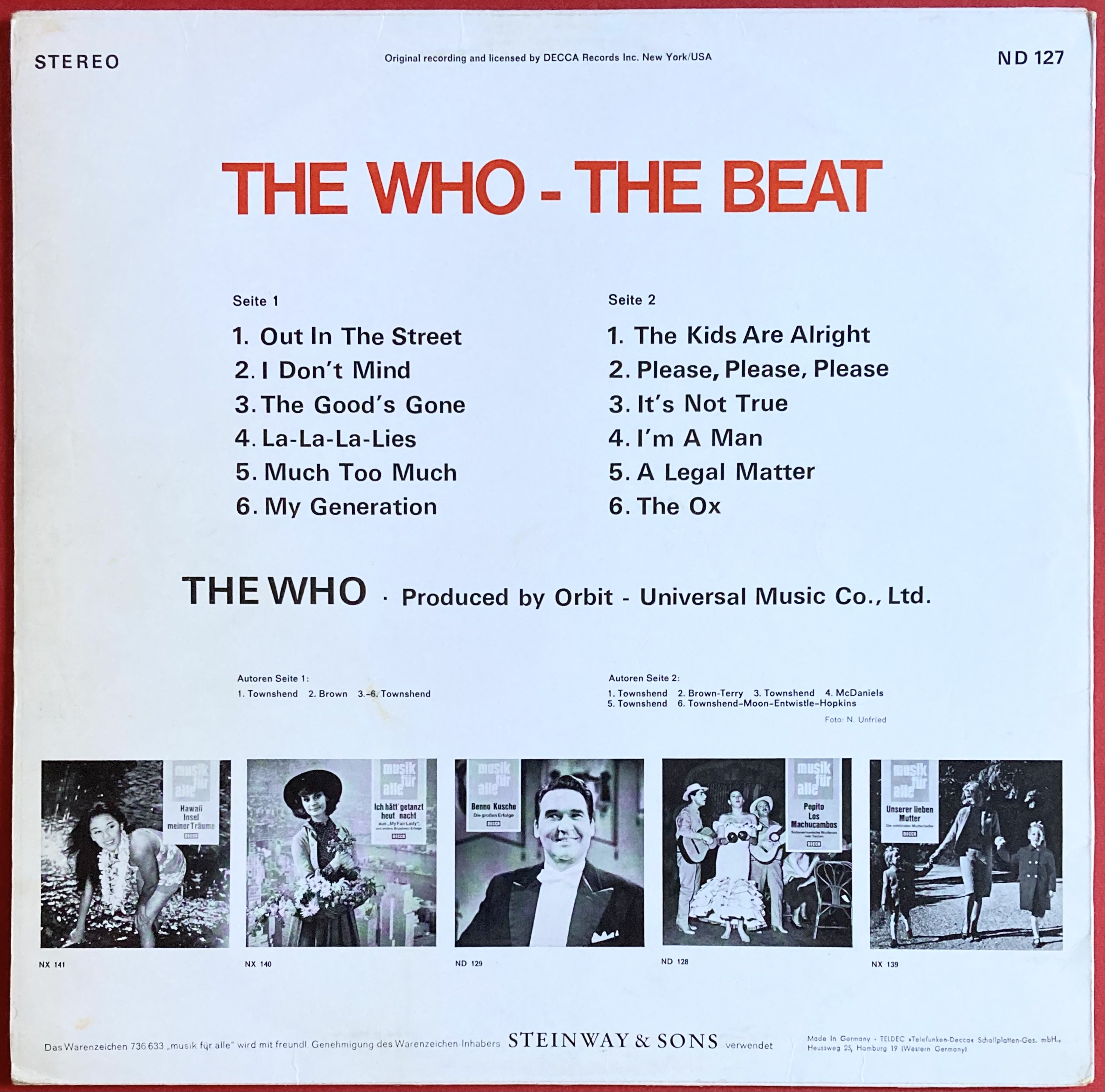 WHO - The Beat Ger-orig LP 1967 - 2