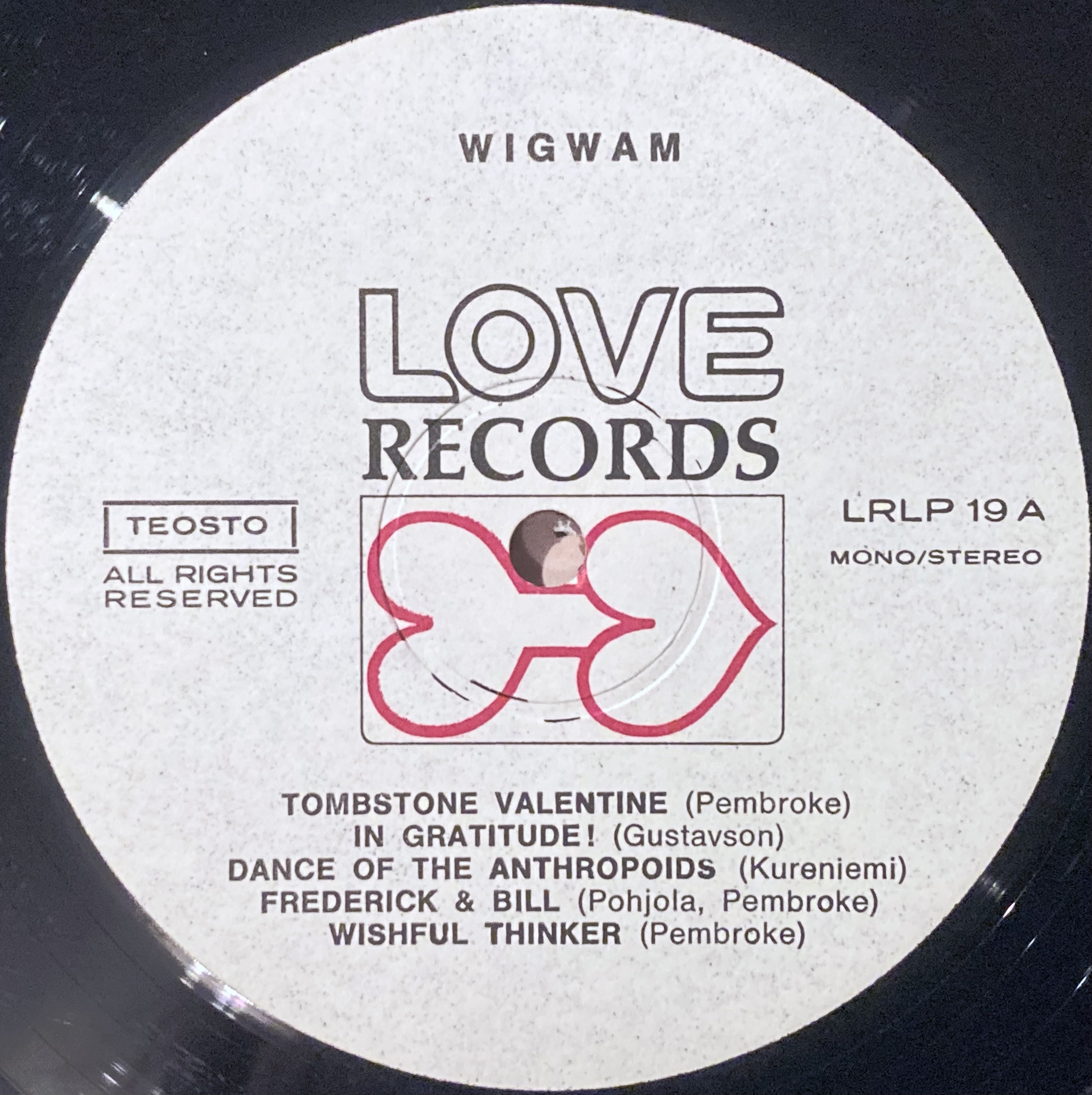 WIGWAM - Tombstone Valentine Fin LP 1970 - 4