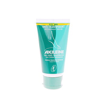 Akileine Gel Deo - 75 ml - För svettiga fötter