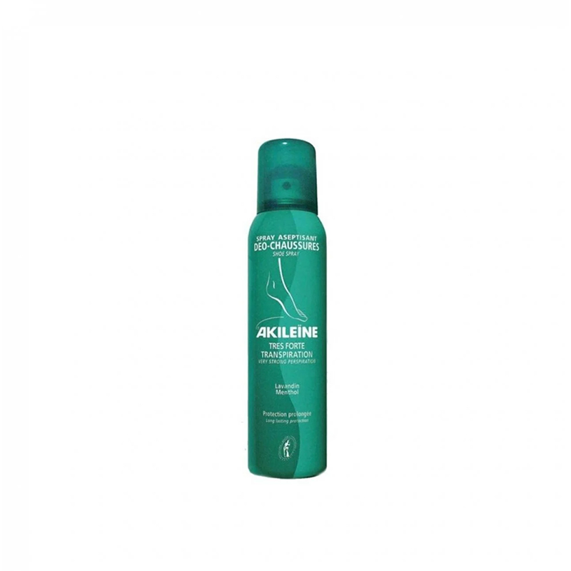 Akileine Puder Spray - 150 ml - För svettiga fötter