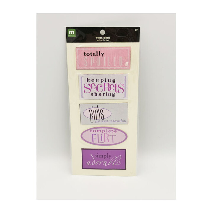Making Memories Woven Labels - Girl