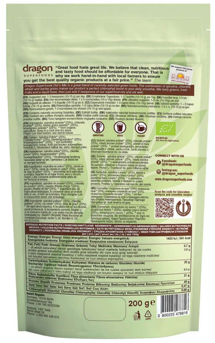 Mix Smoothie Detx 200g Dragon Eko - 2