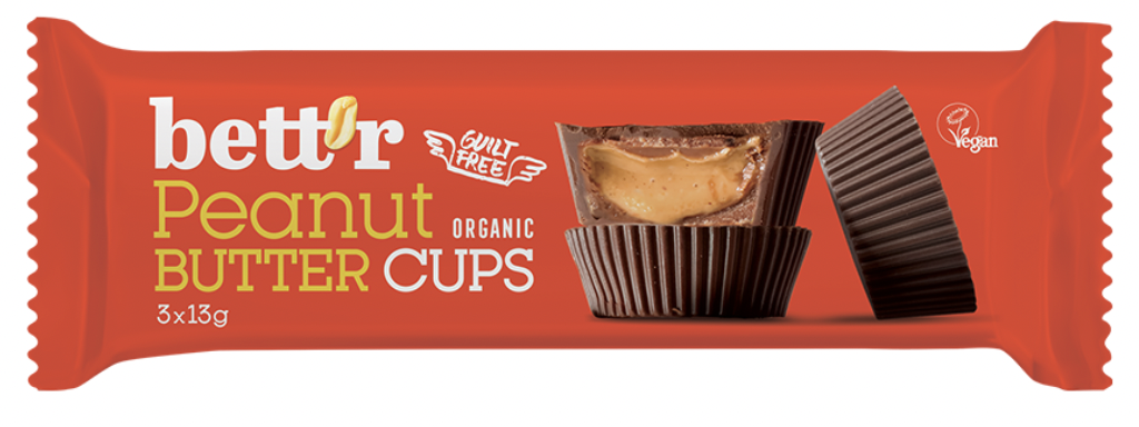 Nut Butter Cups Peanut 39g Bettr Eko