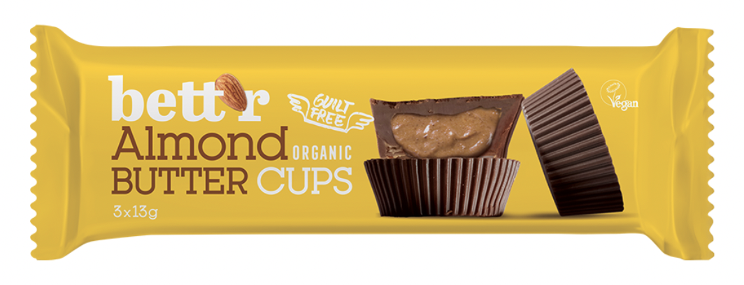 Nut Butter Cups Almond 39g Bettr Eko