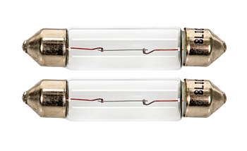 Glödlampa SV8,5 44mm 10W 12V 2-p