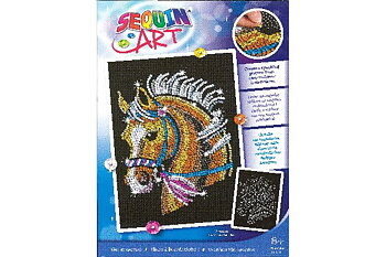 Sequin Art Horse 25x34 cm