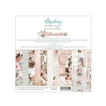 6x6 PAPER PAD -Florabella