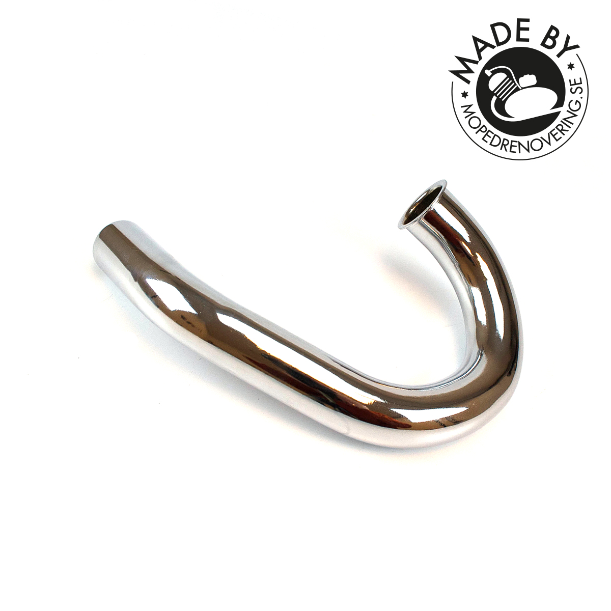 Auspuffrohr oben 32 mm MCB E-Typ/SM50. Hergestellt von Mopedrenovering.