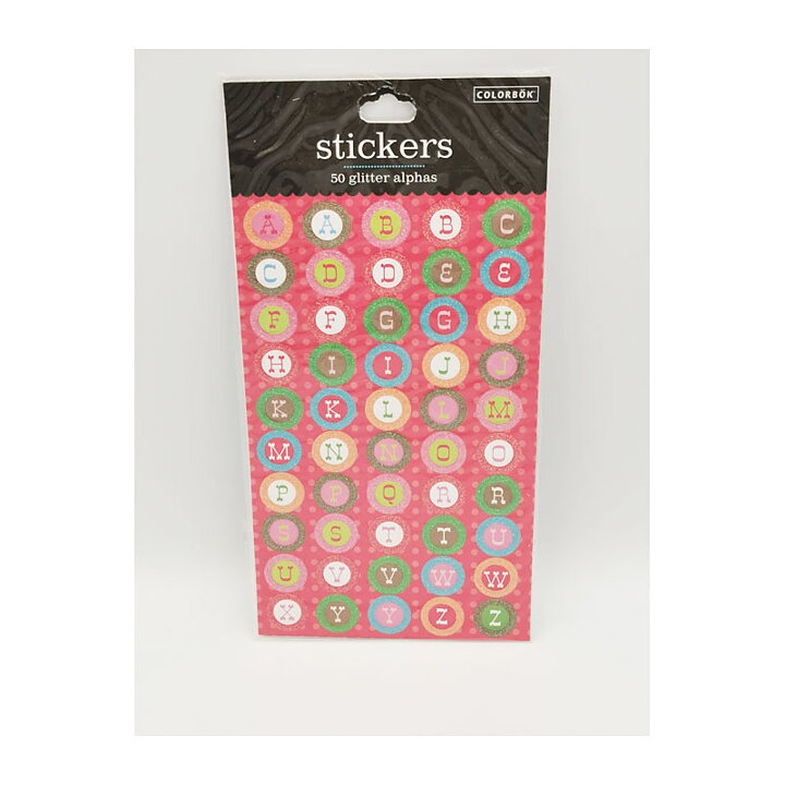 Colorbök Glitter Alpha Stickers - Sweet