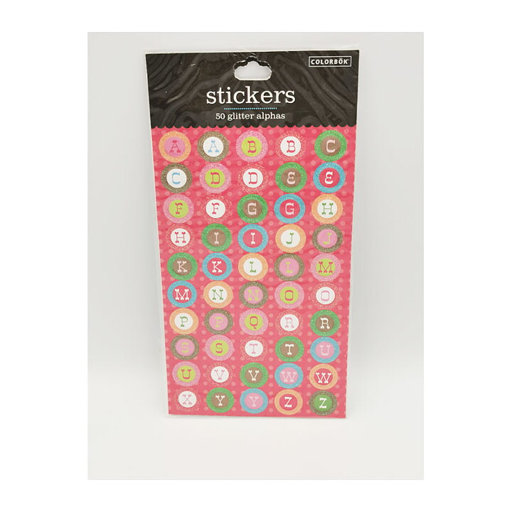 Colorbök Glitter Alpha Stickers - Sweet