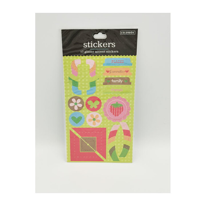 Colorbök Glitter Accent Stickers - Sweet