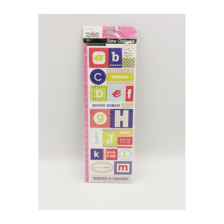 Colorbök Glitter Chipboard Stickers - Jubilation
