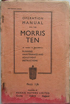 1934 Morris Ten Operation Manual