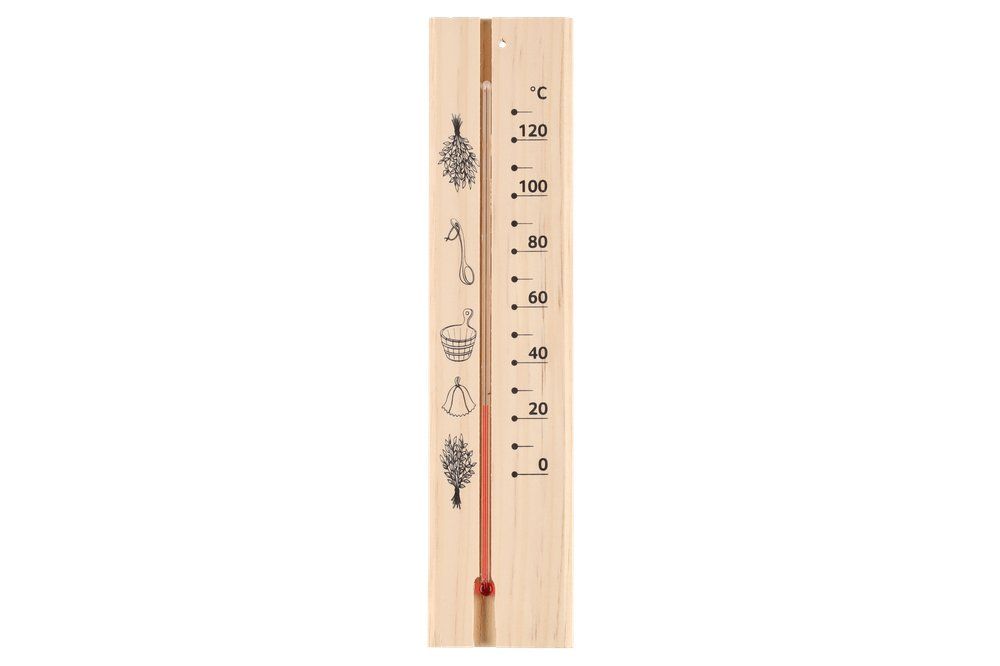 Bastutermometer trä