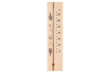 Bastutermometer trä