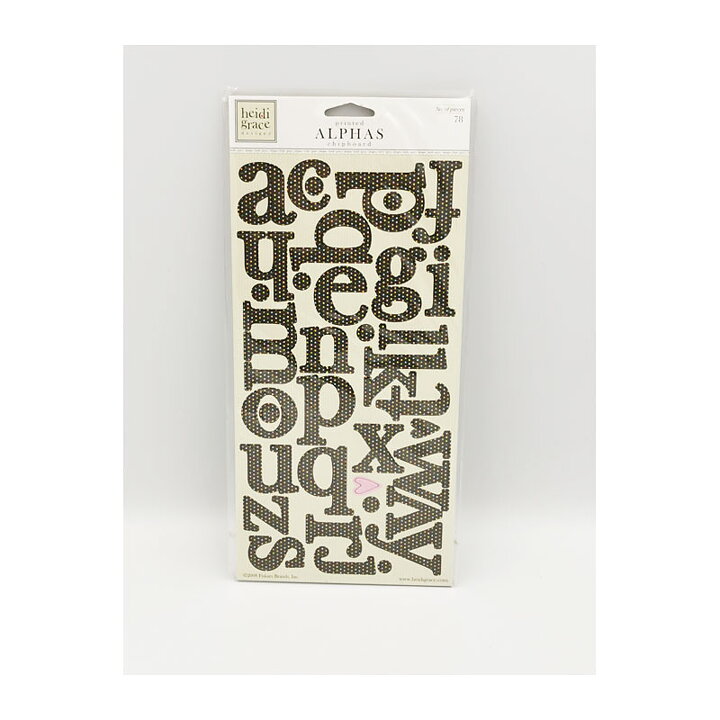 Heidi Grace  Chipboard Alphas Reagans Closet