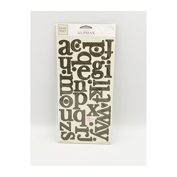 Heidi Grace  Chipboard Alphas Reagans Closet