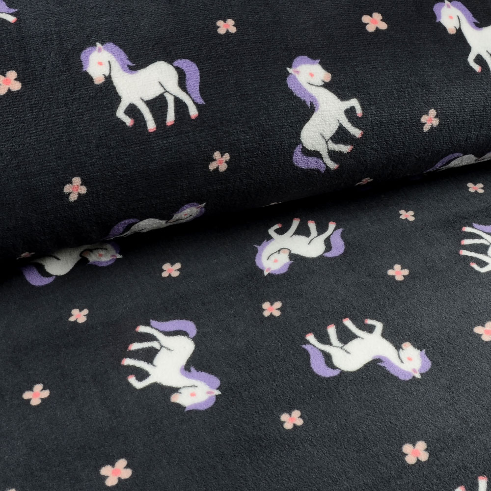 CUDDLE FLEECE - UNICORN/LEAF - 2