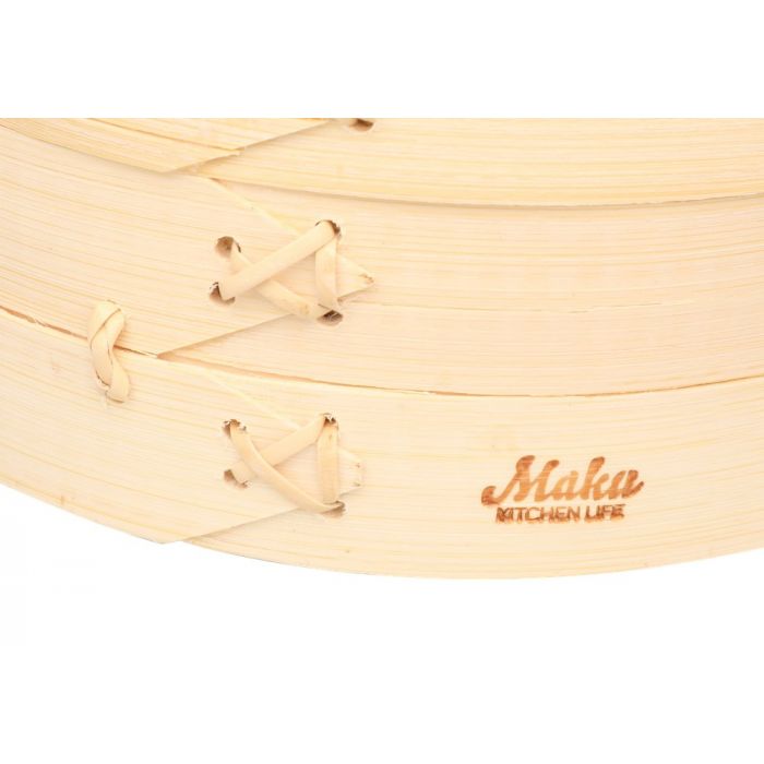 Ångkokare i bambu 18 cm - 4