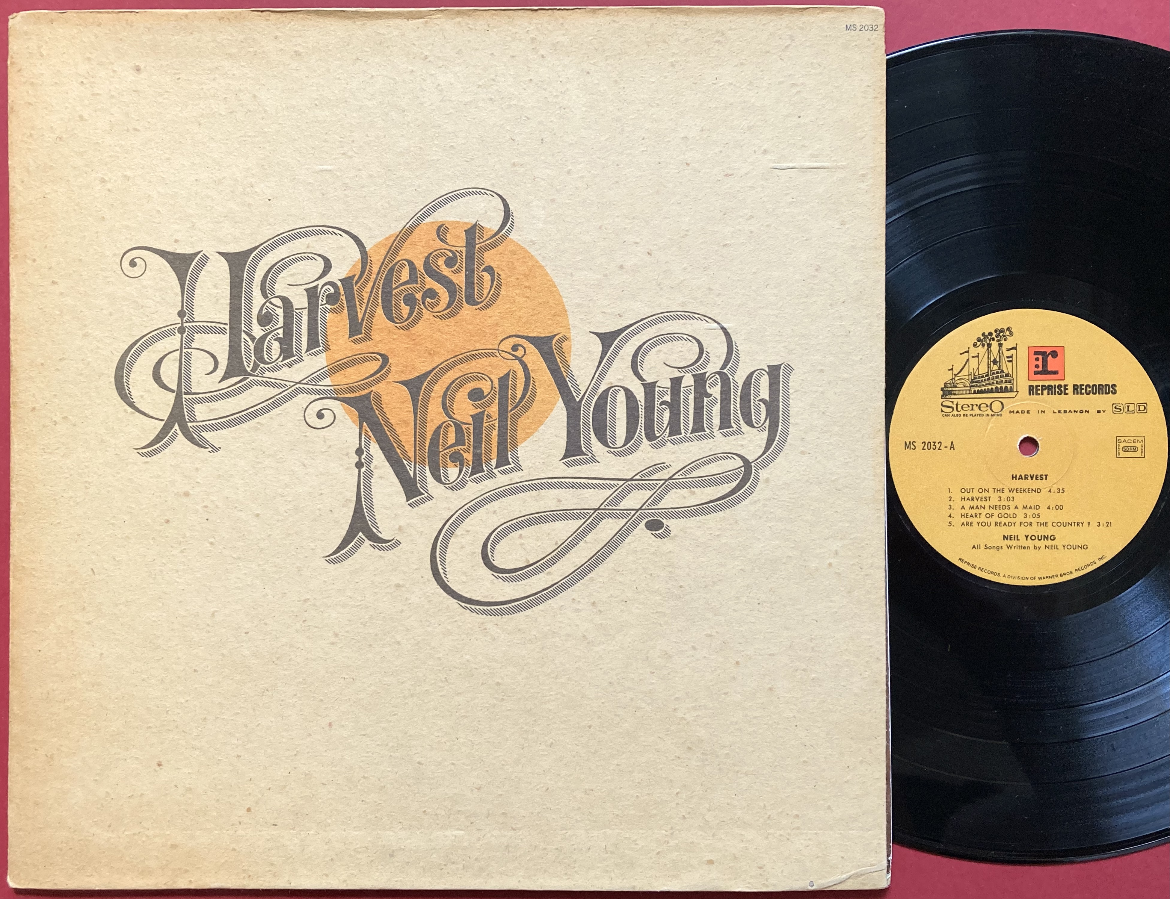 NEIL YOUNG - Harvest LIBANON-orig LP 1972