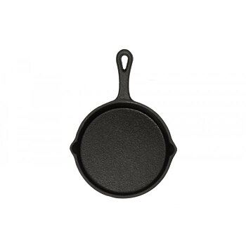 Portionsgrillpanna, rund, gjutjärn 20,5x14,5 cm