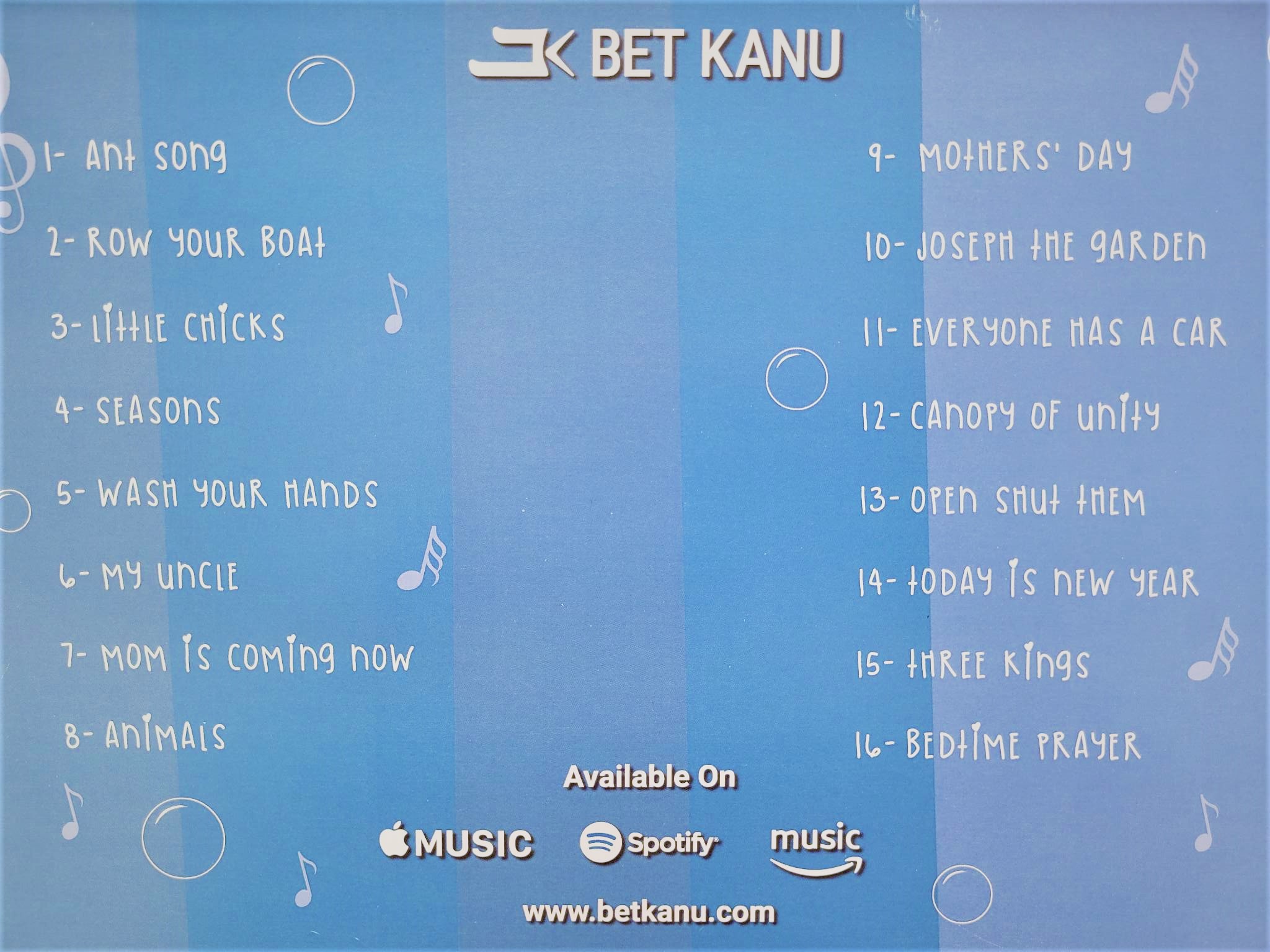 BET KANU låtar målarbok, Album Vol.2 - 2