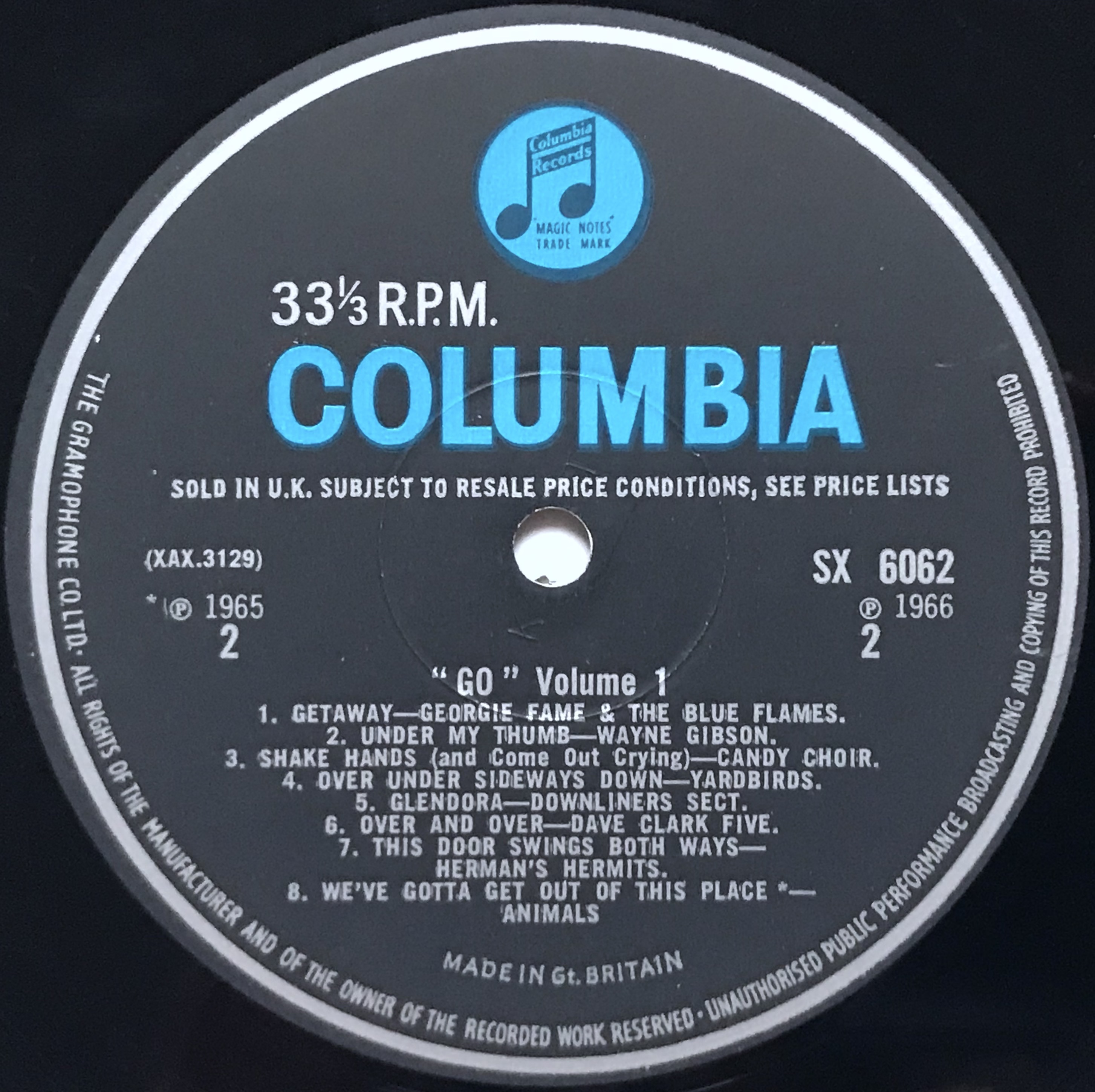 VARIOUS ARTISTS - "Go" UK-orig Mono LP 1966 - 5