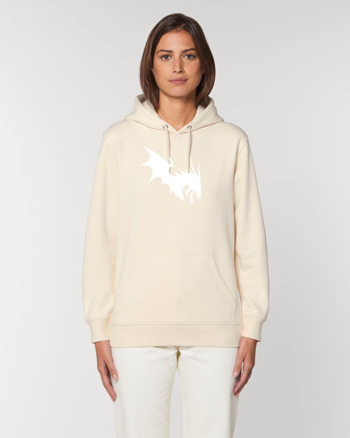 NärCon White Dragon Hoodie Natural Raw - 2