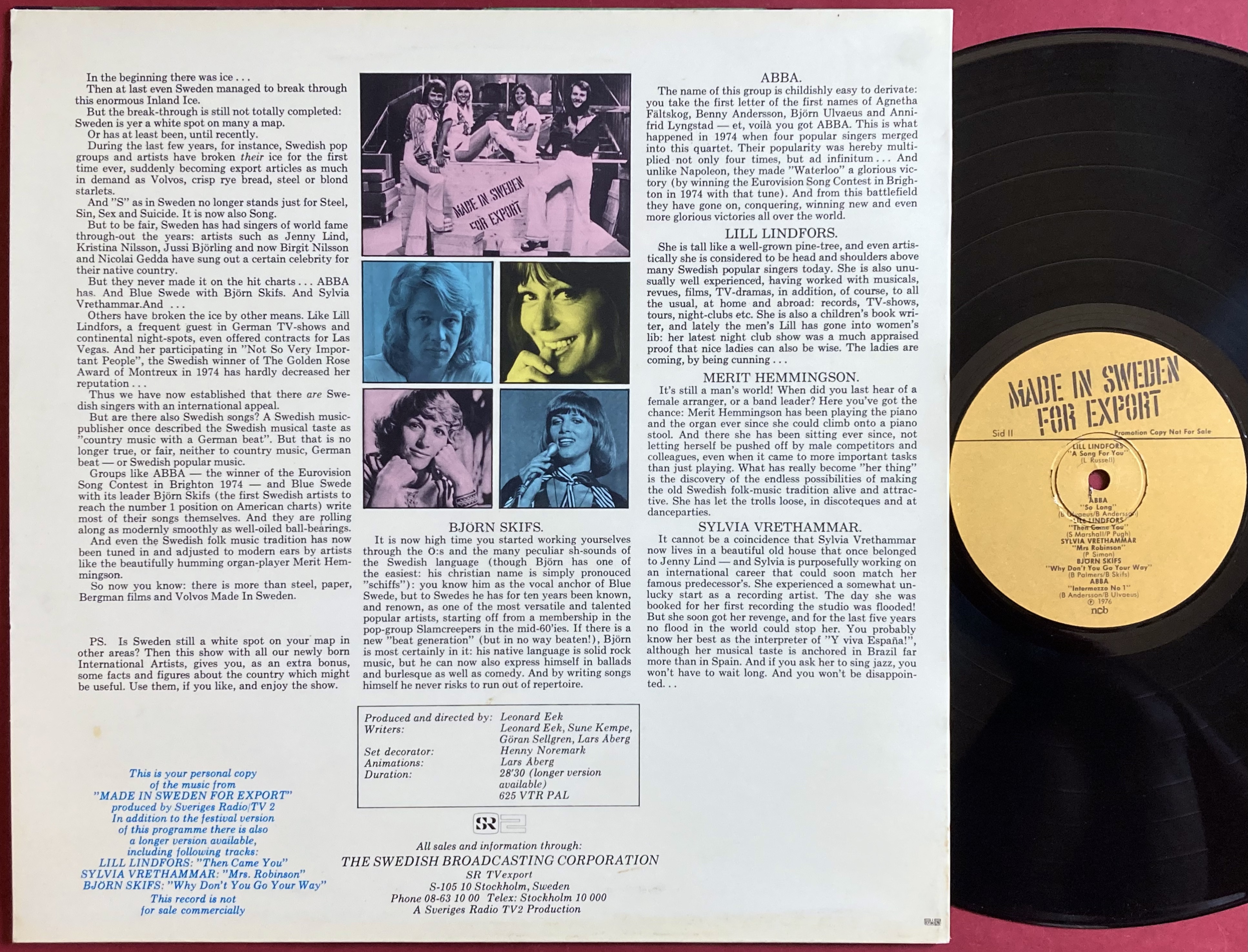 ABBA etc. - Made in Sweden for Export Swe-orig LP 1976 - 2