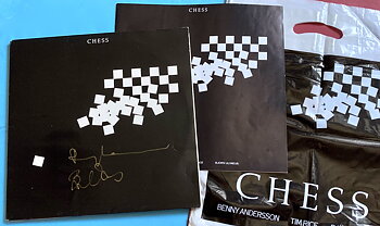 CHESS / BJÖRN & BENNY Swe-orig SIGNED 2LP 1984!