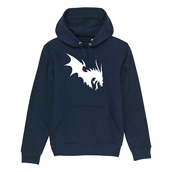 NärCon White Dragon Hoodie Navy
