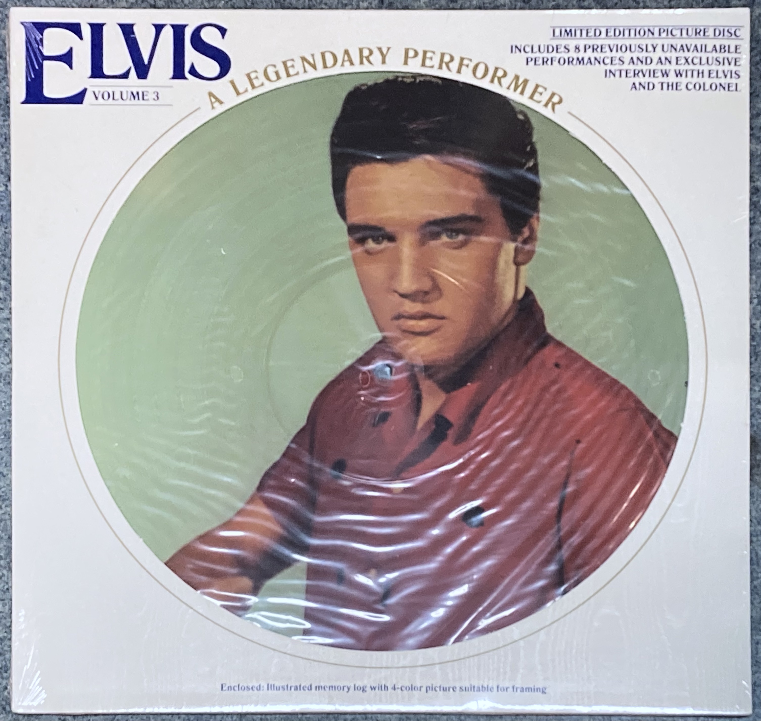 Nostalgipalatset Elvis Presley A Legendary Performer Vol 3 Us Orig