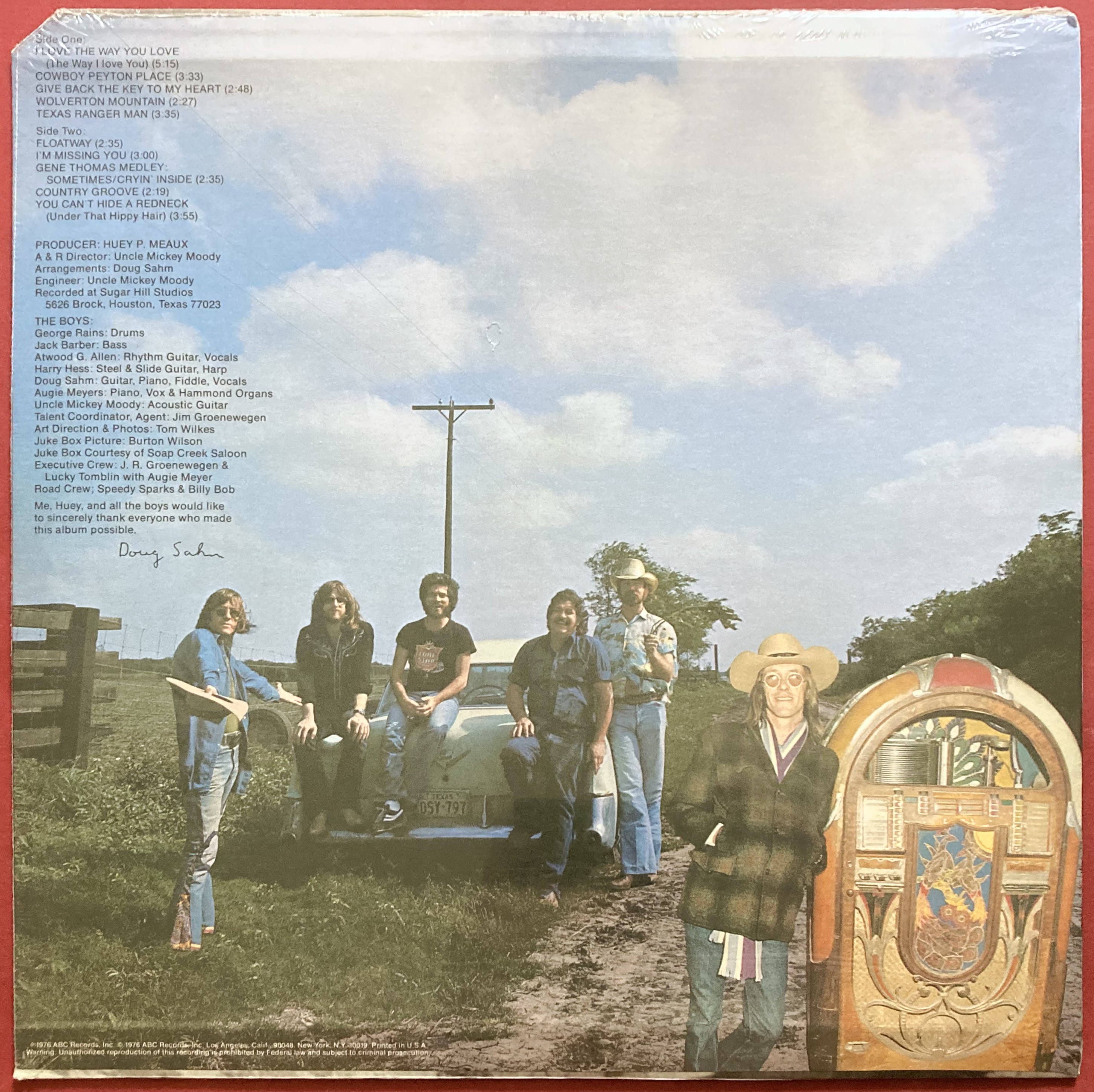  SIR DOUG & TEXAS TORNADOS - Texas rock for country rollers US-orig LP 1976 OÖPPNAD! - 2