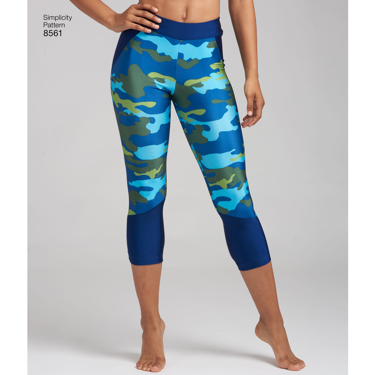 S8561 - Leggings med fickor & fothälla - 7