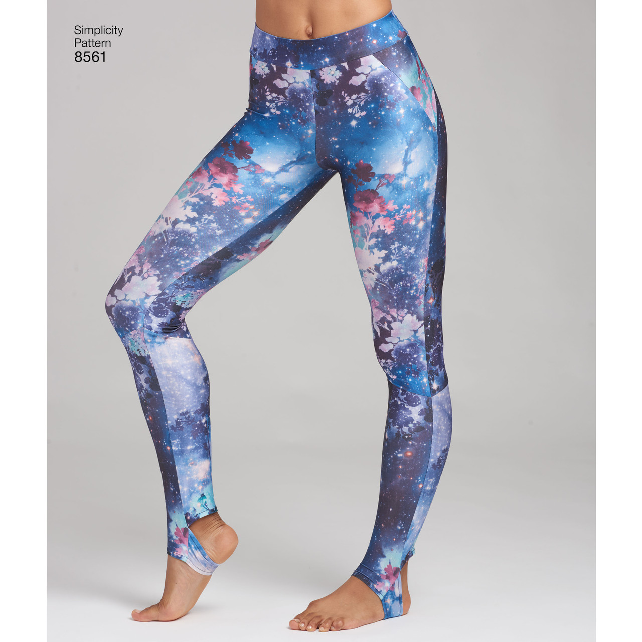 S8561 - Leggings med fickor & fothälla - 4
