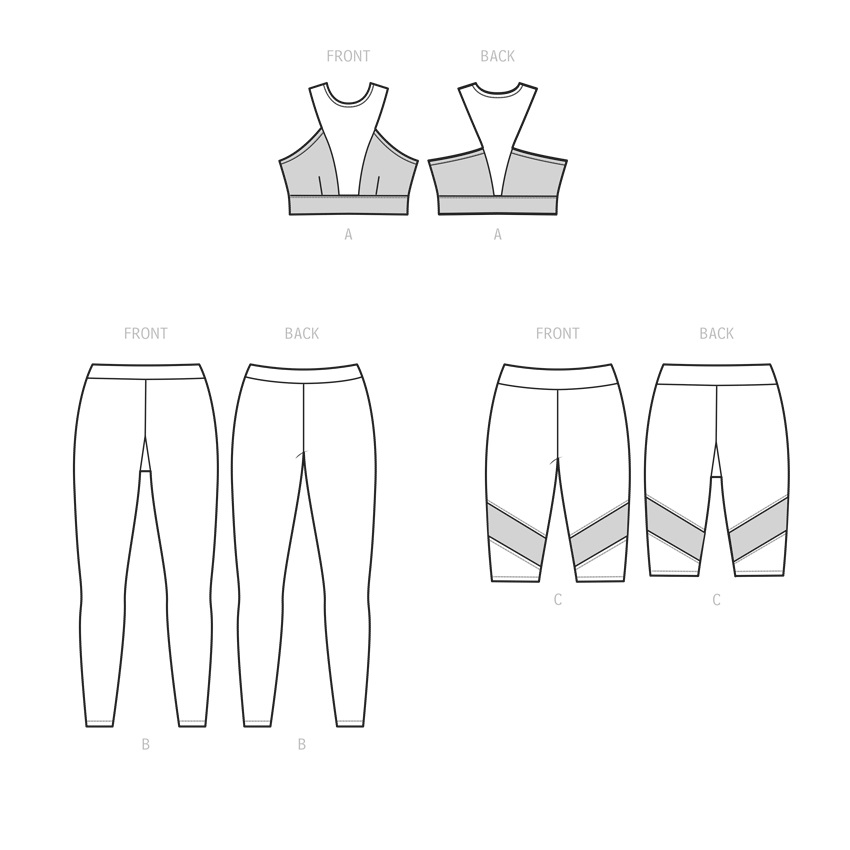 S9620 - Sportbh, leggings & cykelshorts - 6