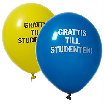 Ballonger Grattis till Studenten