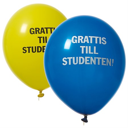 Ballonger Grattis till Studenten